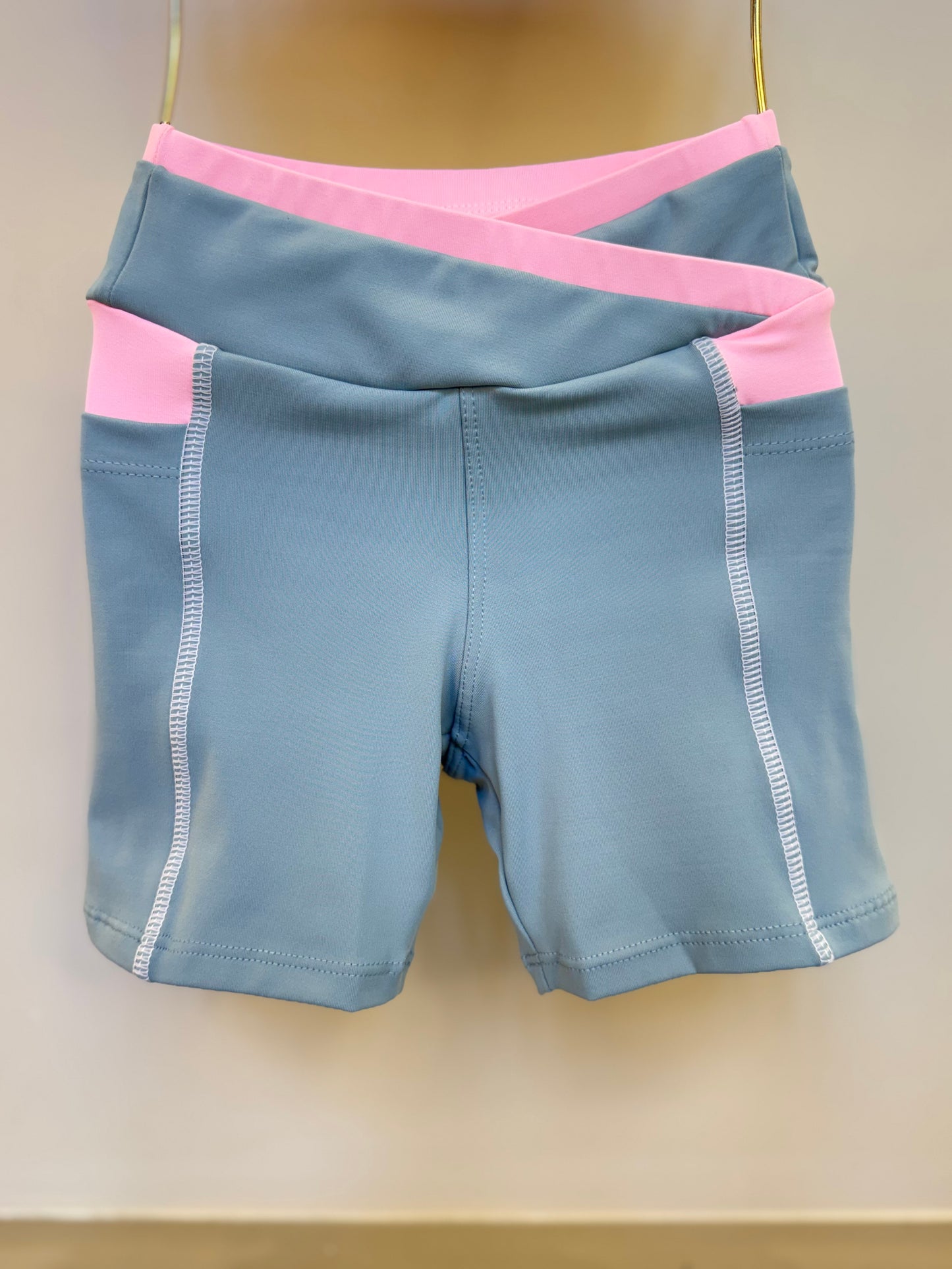Conjunto Infantil Top Sara Ballet Rosa e Bermuda Sara Ballet Cinza - Siri Sport