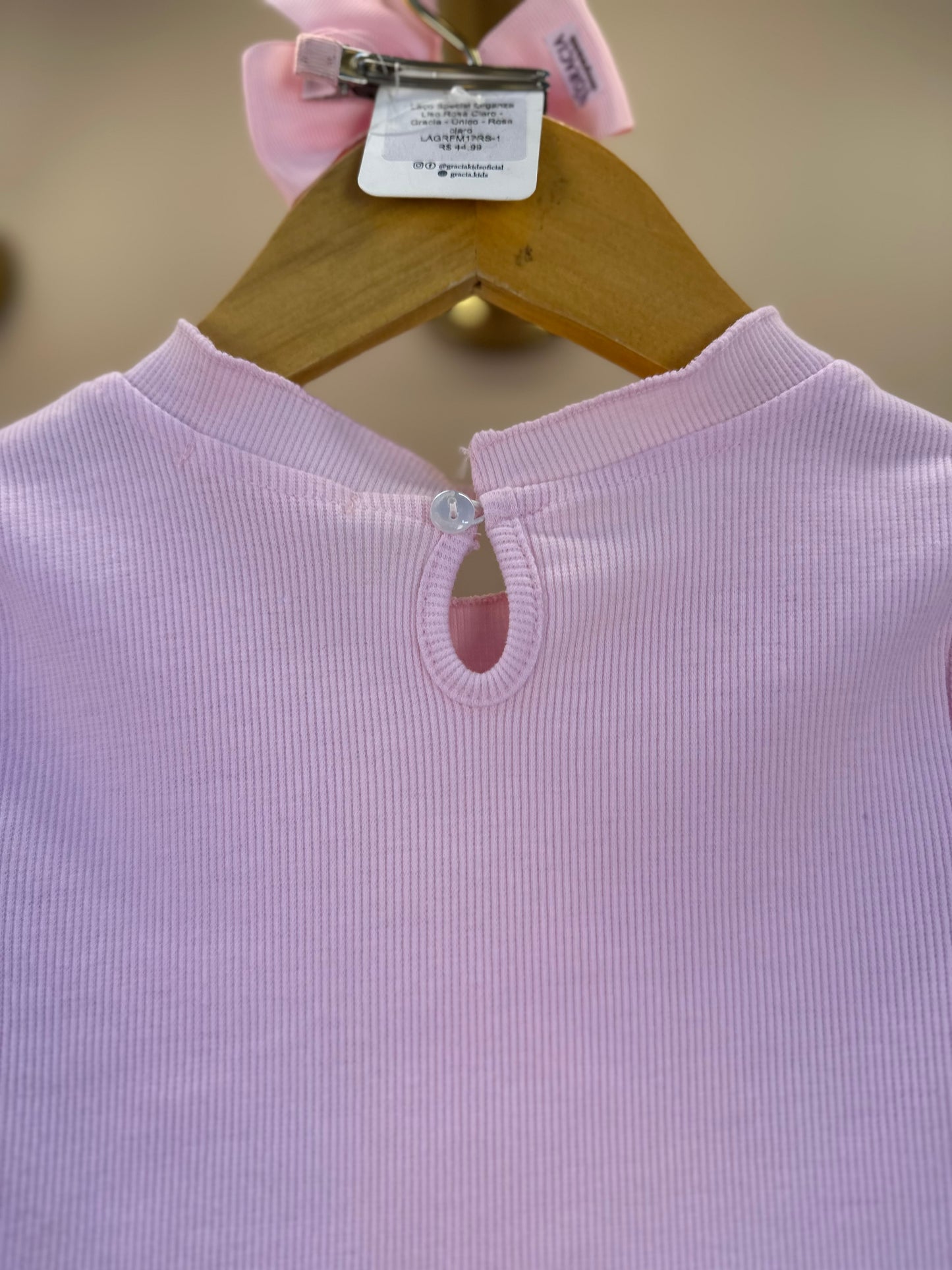 Conjunto Infantil Blusa Rosa e Shorts Jeans Ursinhos  Pompom  - Gabriela Aquarela
