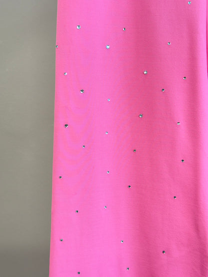 Calça Infantil Reta Light Cristais Barbie Rosa Pop Pink - Pituchinhus