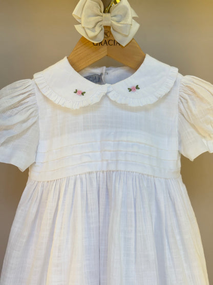 Vestido Infantil Daniela Branco - Gracia