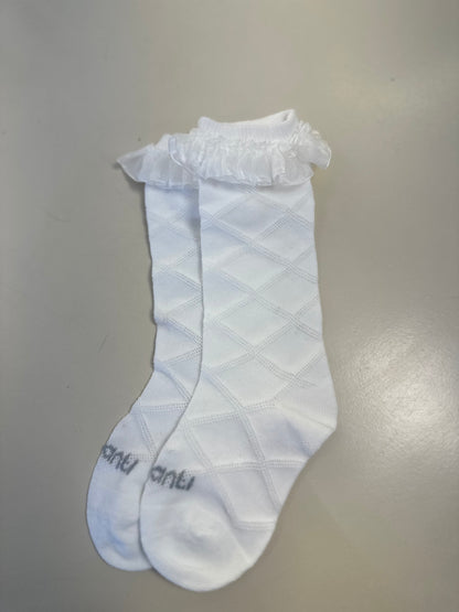 Meia Bebê Clássica 3/4 Off White - Infanti