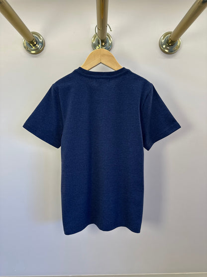 Camiseta Infantil Algodão Teddy Vintage Marinho - Dame