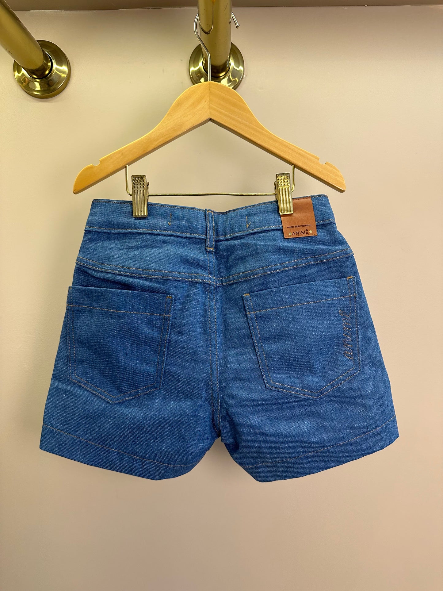 Shorts Infantil Bordado Tule Flores - Animê