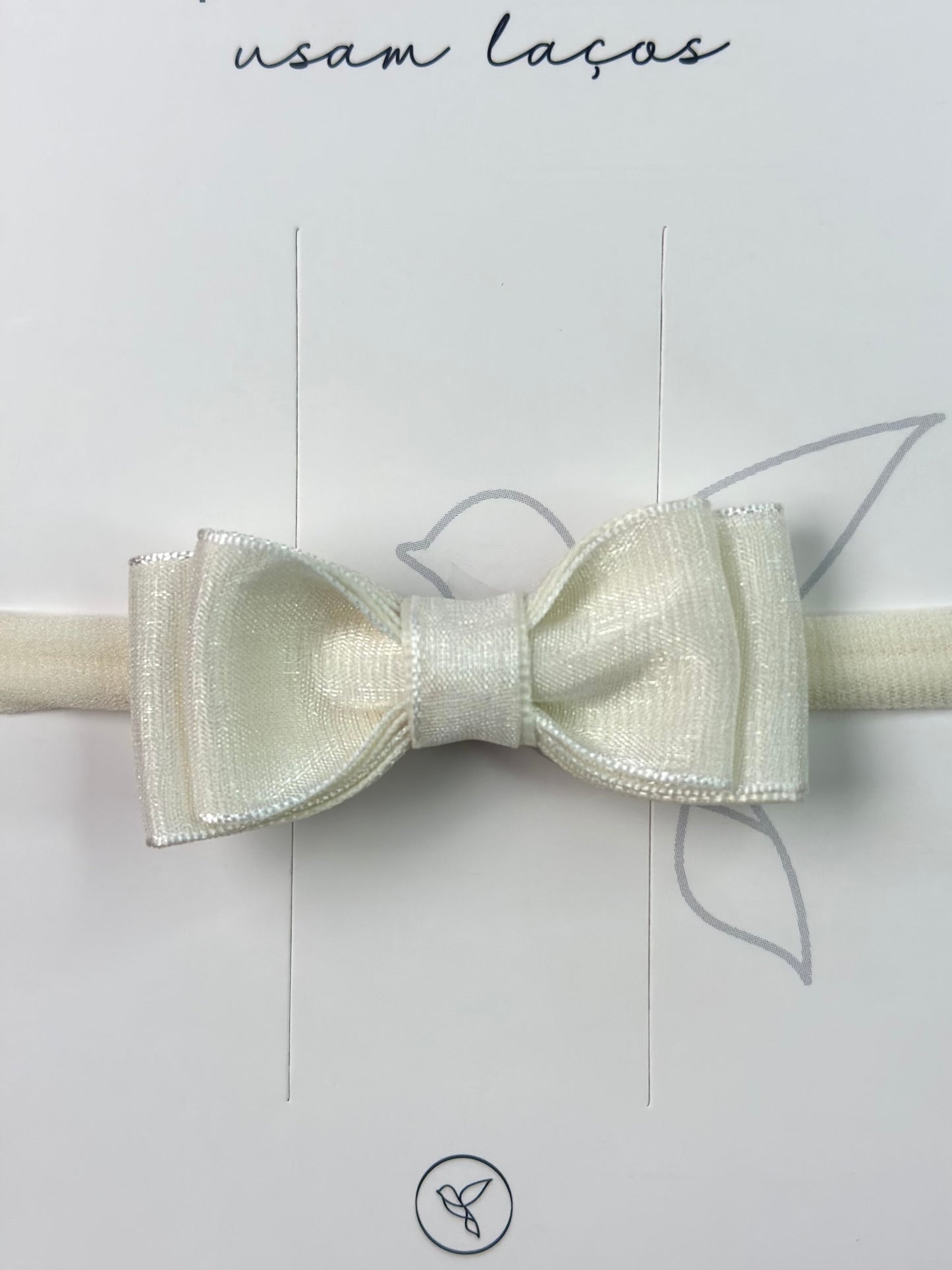 Faixinha Bebê Special Organza Off White - Gracia
