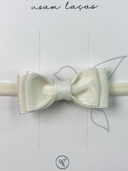 Faixinha Bebê Special Organza Off White - Gracia