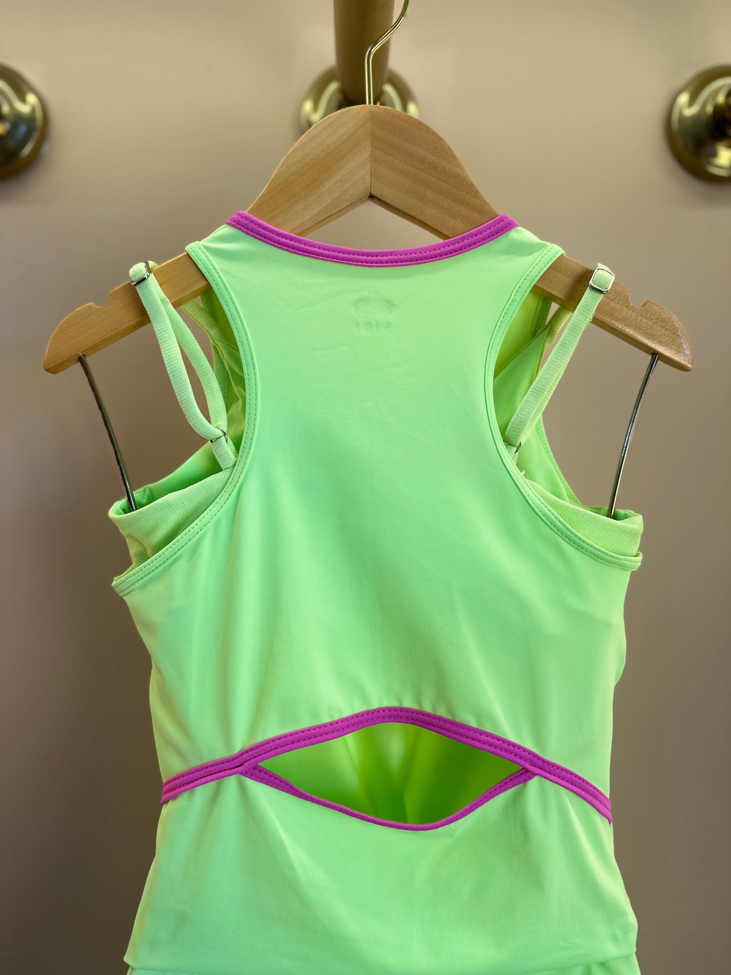 Conjunto Infantil Trio Top Sara, Blusa Julia e Saia Flávia Chloe Patinação Verde - Siri Sport