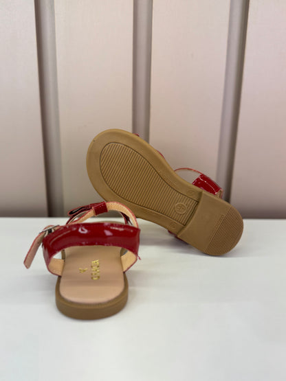 Sandália Infantil Charlote Vermelha Verniz - Gracia