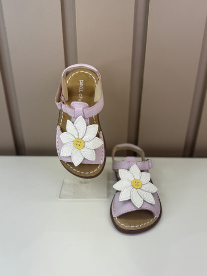 Sandália Infantil Carrossel Lilac/Flor Margarida - Petit Cheval