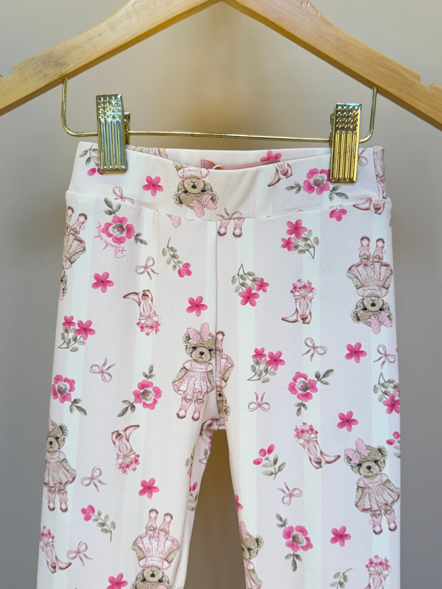 Legging Infantil Flores & Ursinhas - Pituchinhus