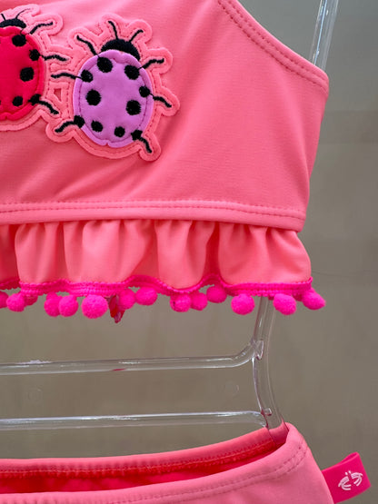 Biquíni Infantil Cropped Malu Est Joaninha - Siri Kids