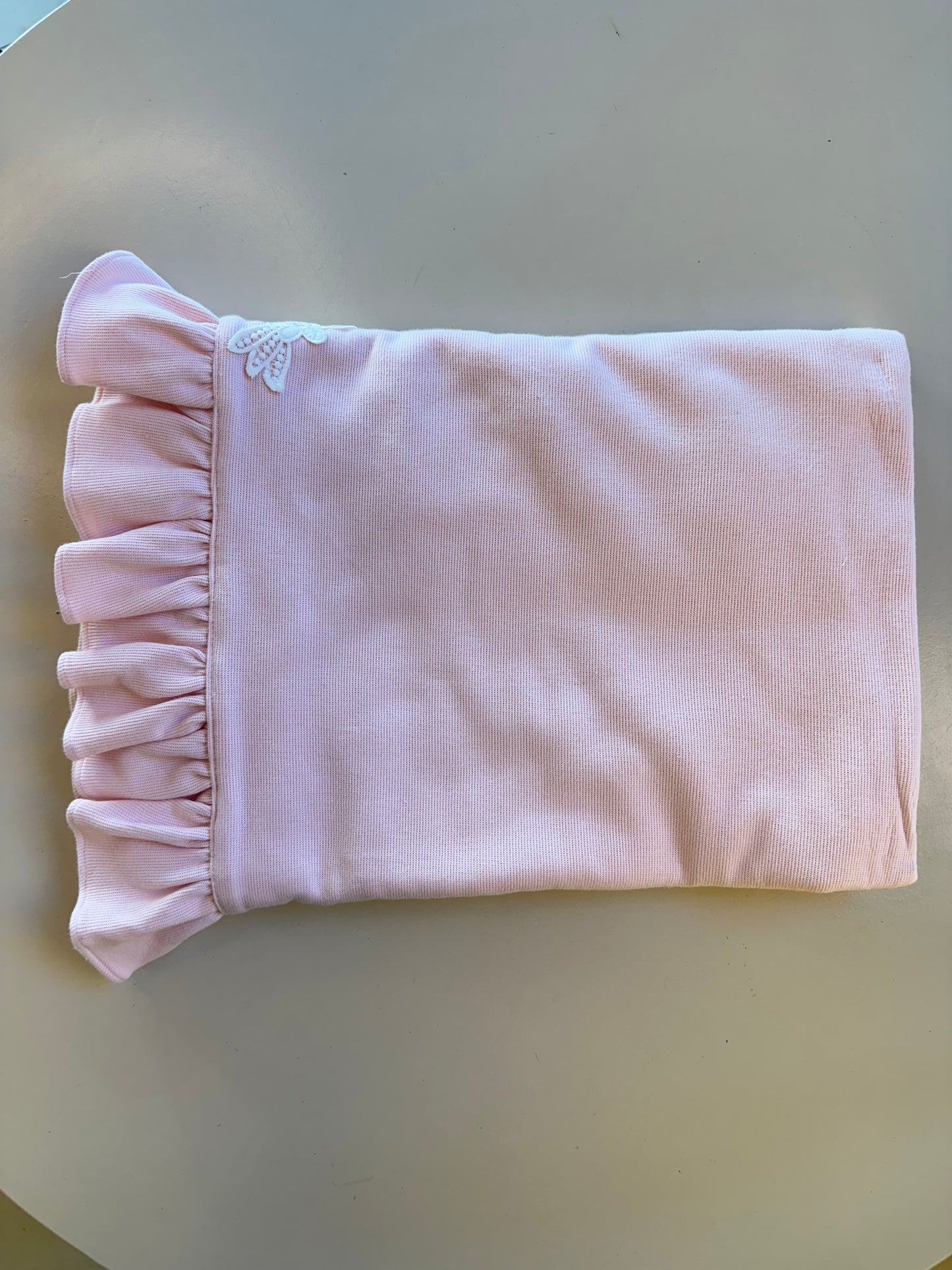 Saída de Maternidade de Algodão Luxo Rosa - Roana