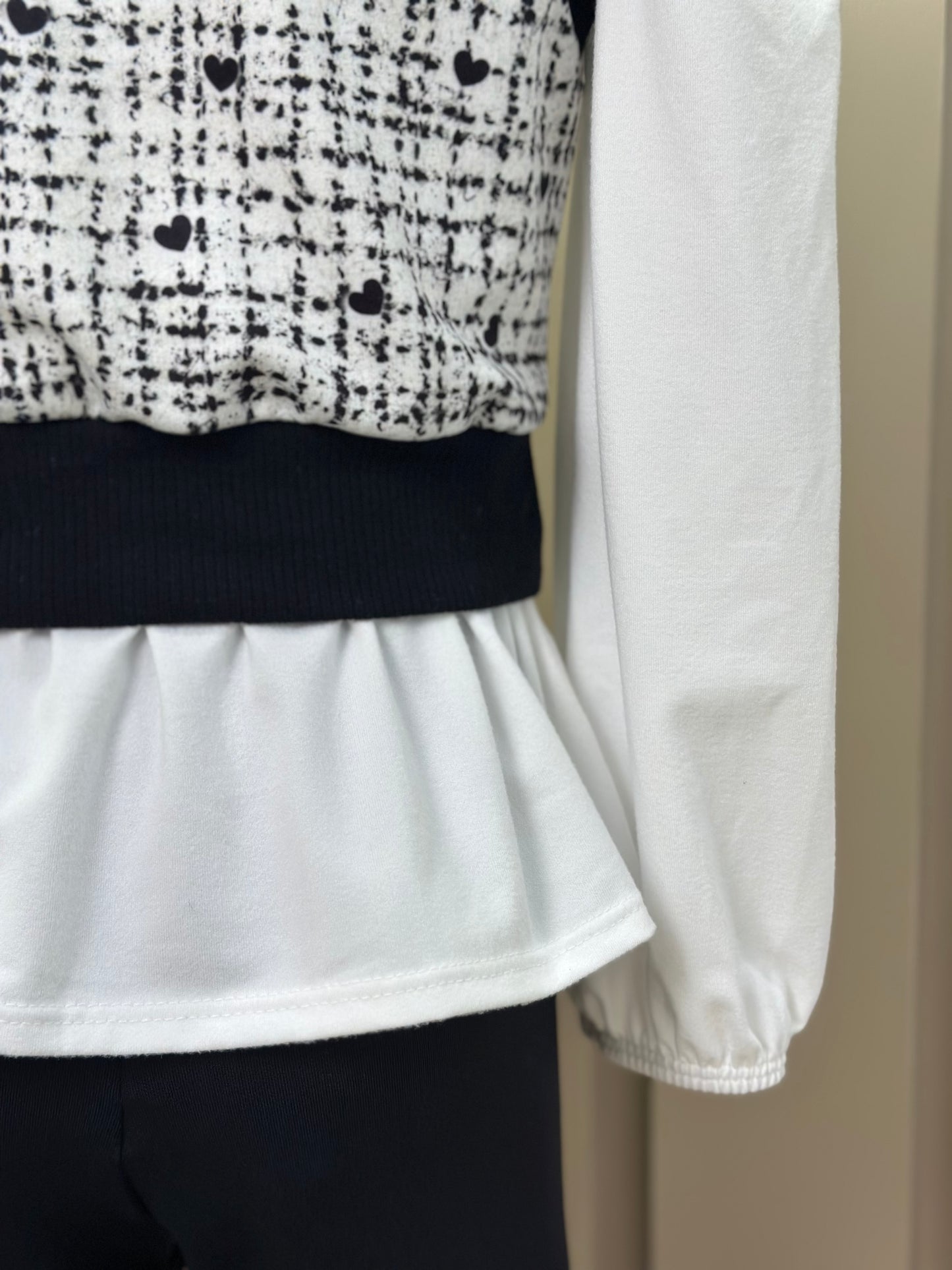 Conjunto Infantil Trio Blusa Comfy, Colete Tweed Molecotton e Legging Fly Tech Preta  - Infanti
