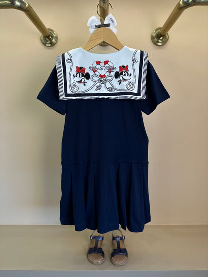 Vestido Infantil Minnie Lenço Navy Marinho - Animê