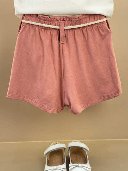 Conjunto Infantil Blusa MC e Short Rosa Aloha - Infanti
