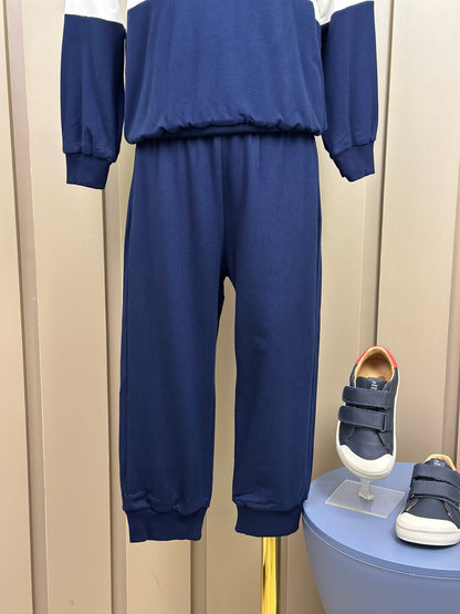 Conjunto Infantil Moletinho Viscose Blusa Recortes e Calça Lisa - Beabá