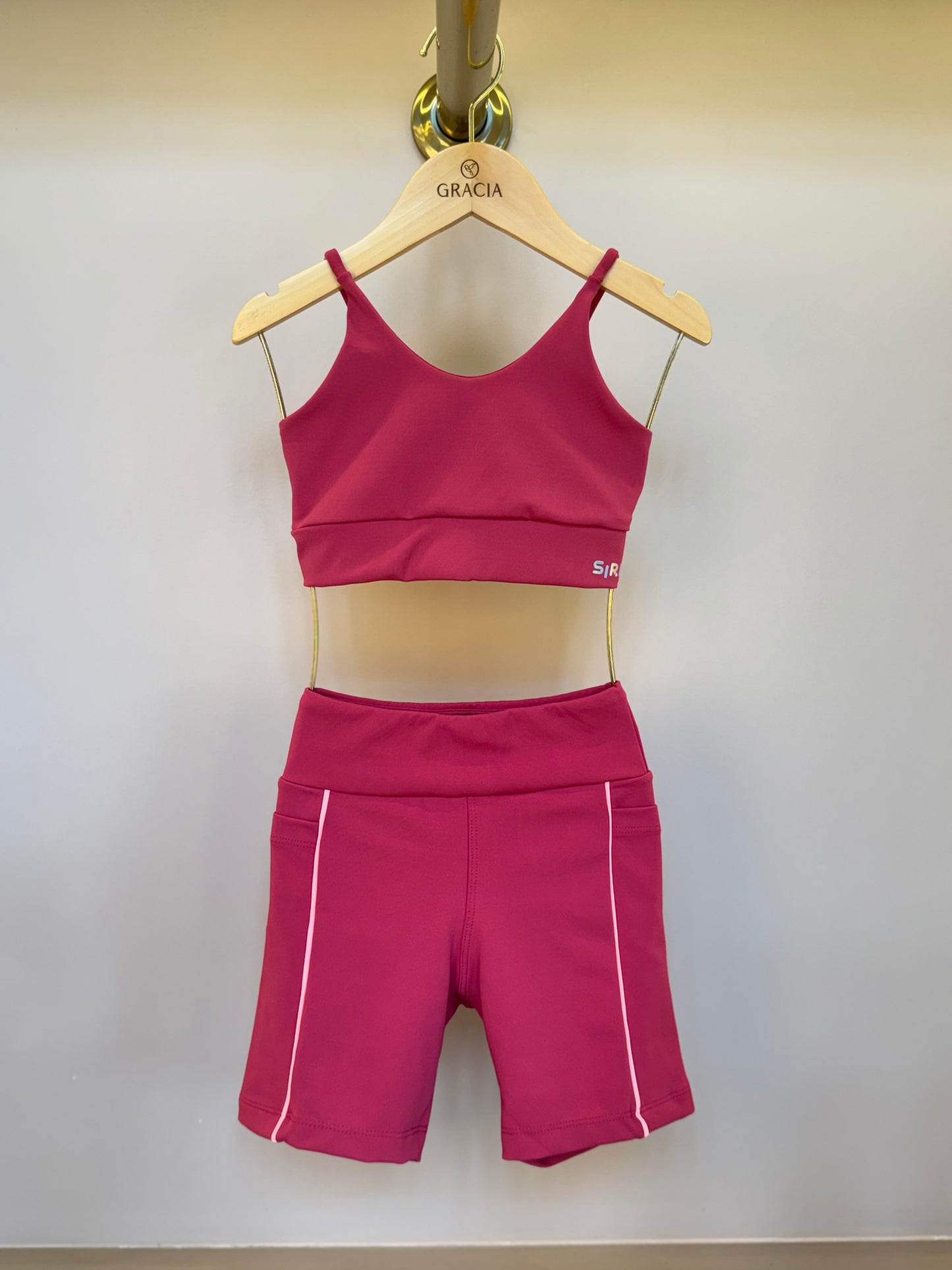 Conjunto Infantil Top Sara Nagoya Brincadeira Romã e Bermuda  Isis Brincadeira Romã - Siri Sport