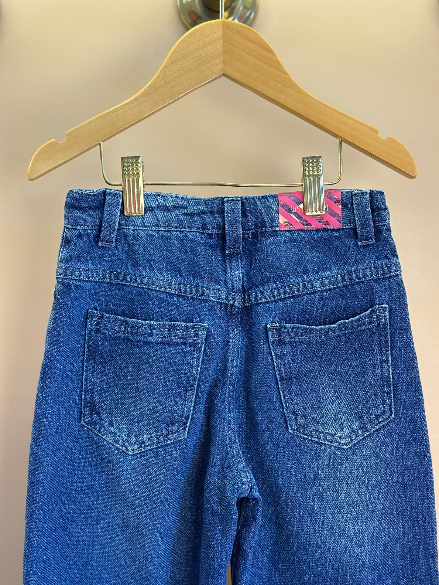 Calça infantil Wide Leg Jeans - Um Mais Um