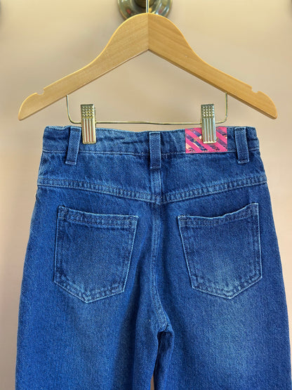 Calça infantil Wide Leg Jeans - Um Mais Um