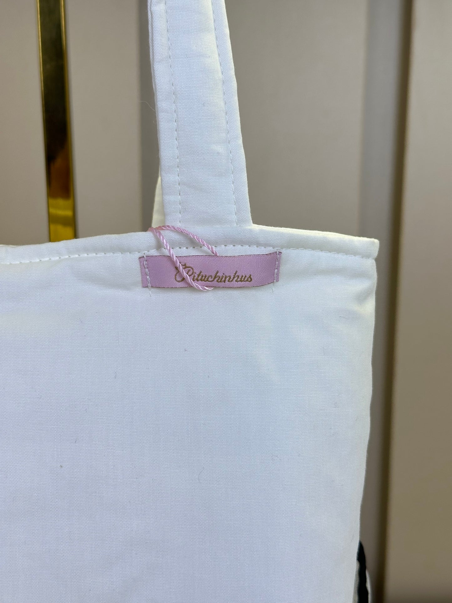 Bolsa Infantil Puffer FloresTule Off White - Pituchinhus