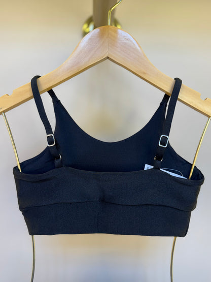 Conjunto Infantil Top Sara Trilobal Básico Preto e Bermuda Eloisa Trilobal Básico Preto - Siri Sport