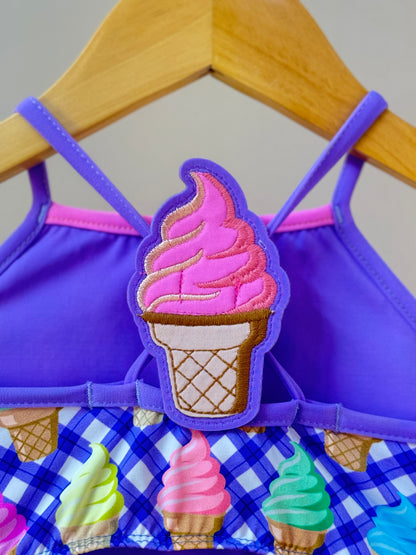 Biquíni Infantil Cropped Laila Ice Cream - Siri Kids