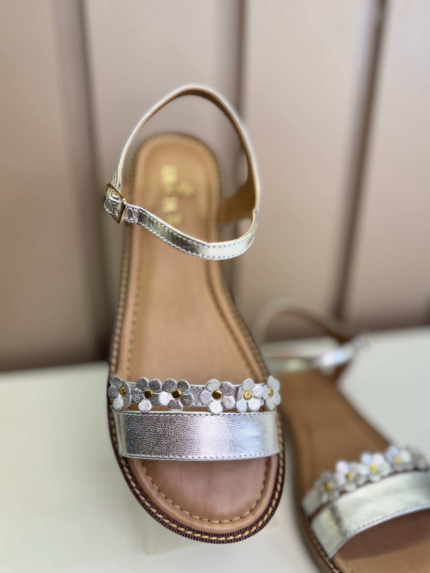 Sandália Infantil Luna Prata - Gracia