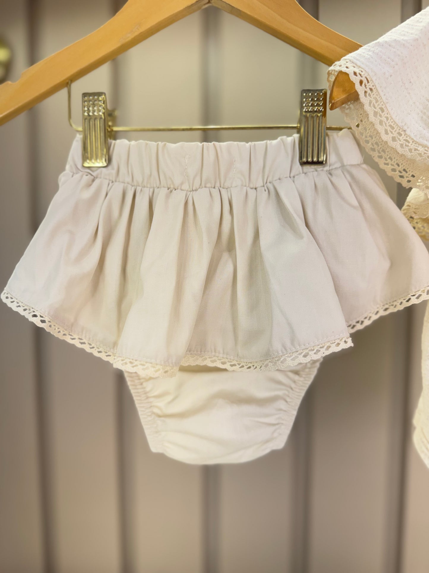 Conjunto Bebê Body Golinha e Calcinha Babado Pérola - Charpey