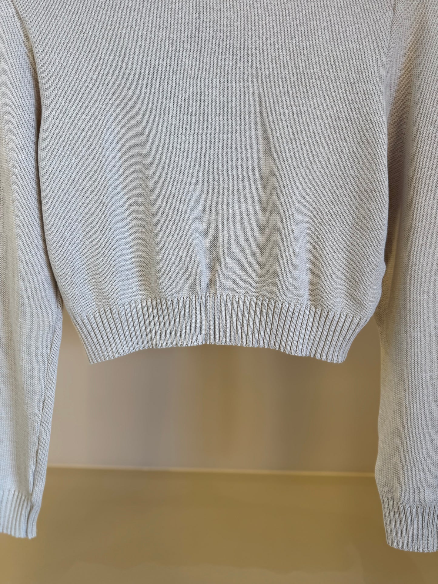 Blusa Teen Suéter Tricot Dog Tennista Bege - Two In