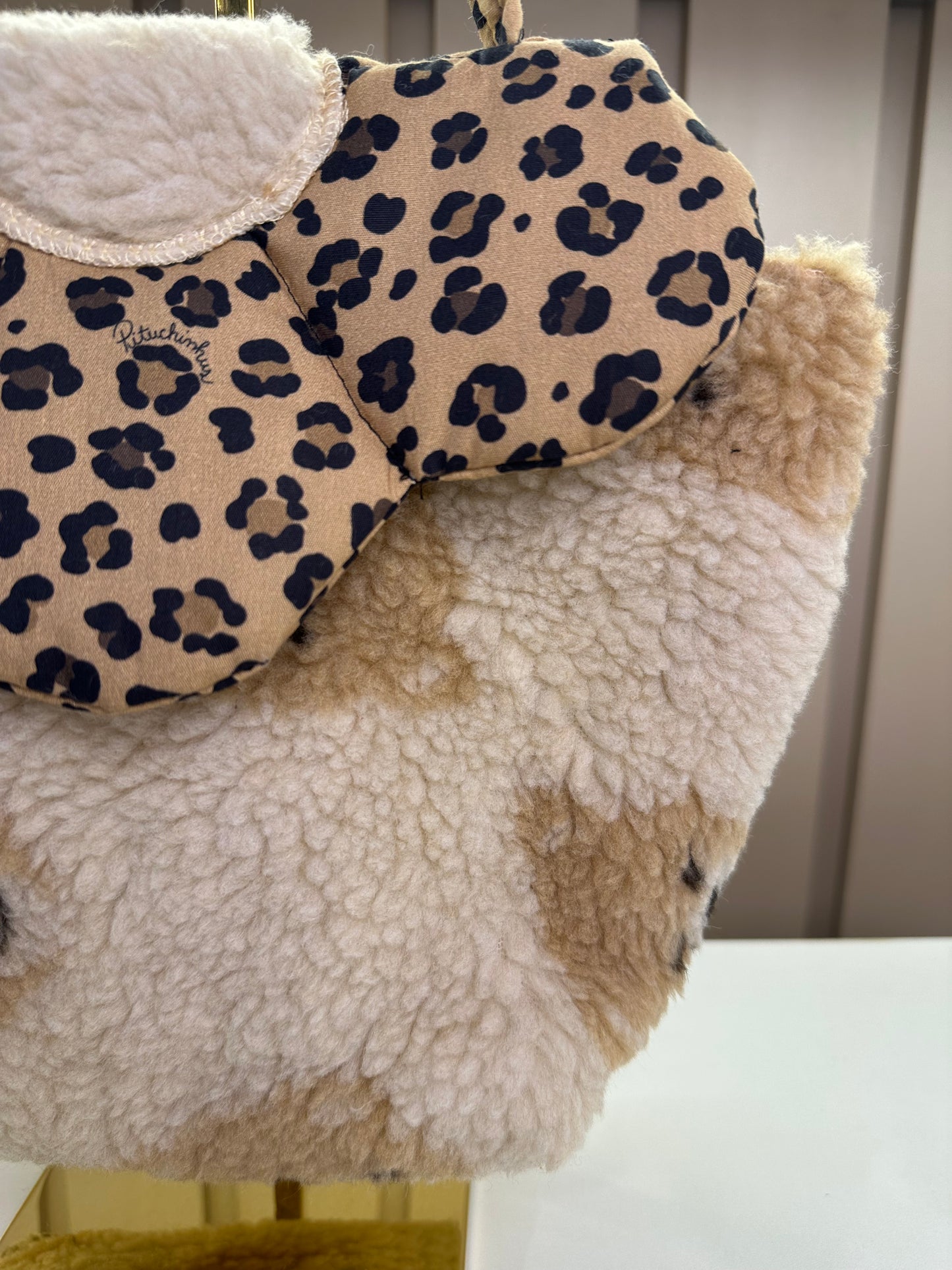 Bolsa Infantil Teddy Ursinhas Detalhes Oncinhas - Pituchinhus
