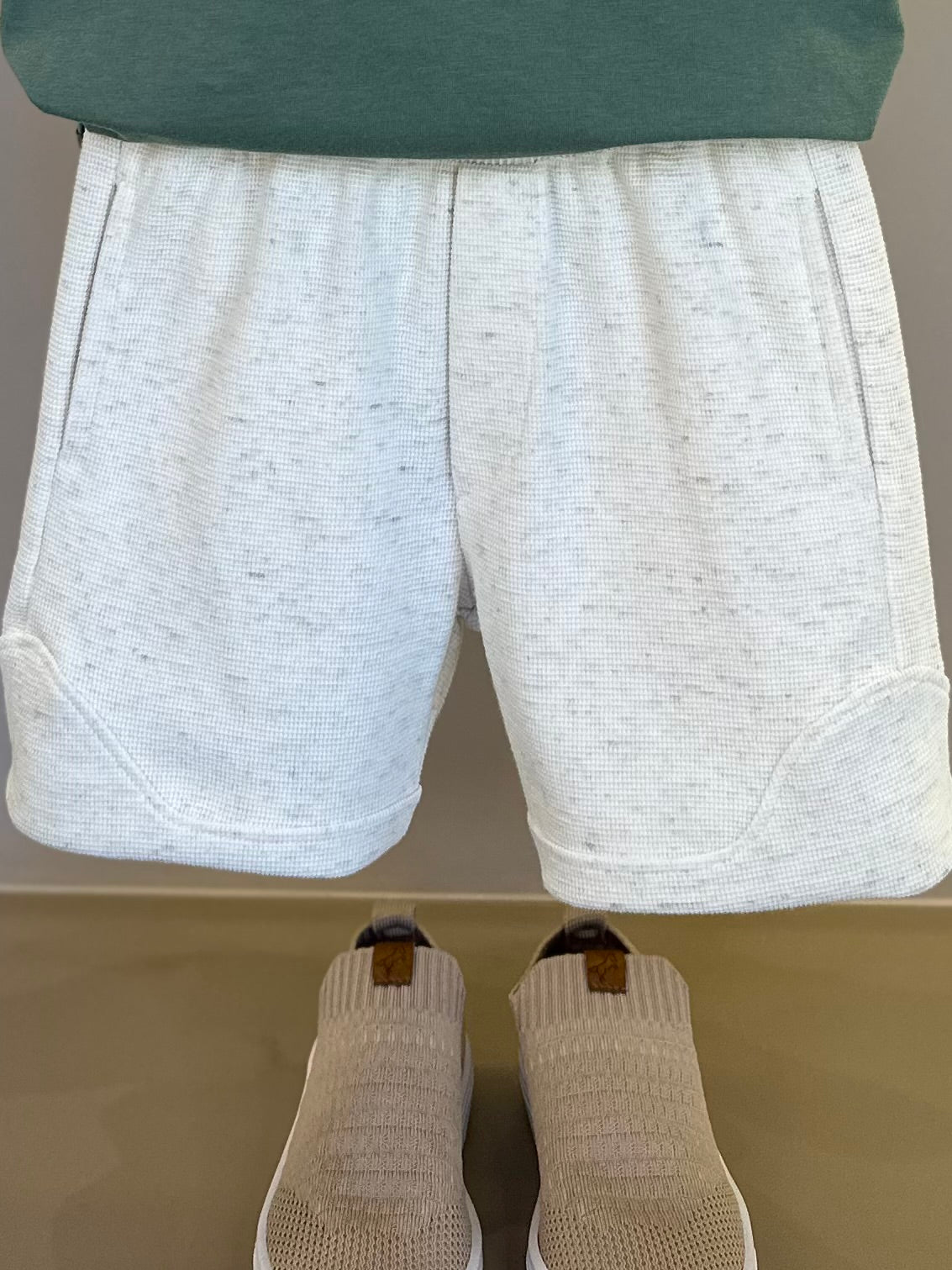 Conjunto Infantil Camiseta Algodão Teddy Chapéu Panama e Bermuda Moletom Algodão Linho - Dame