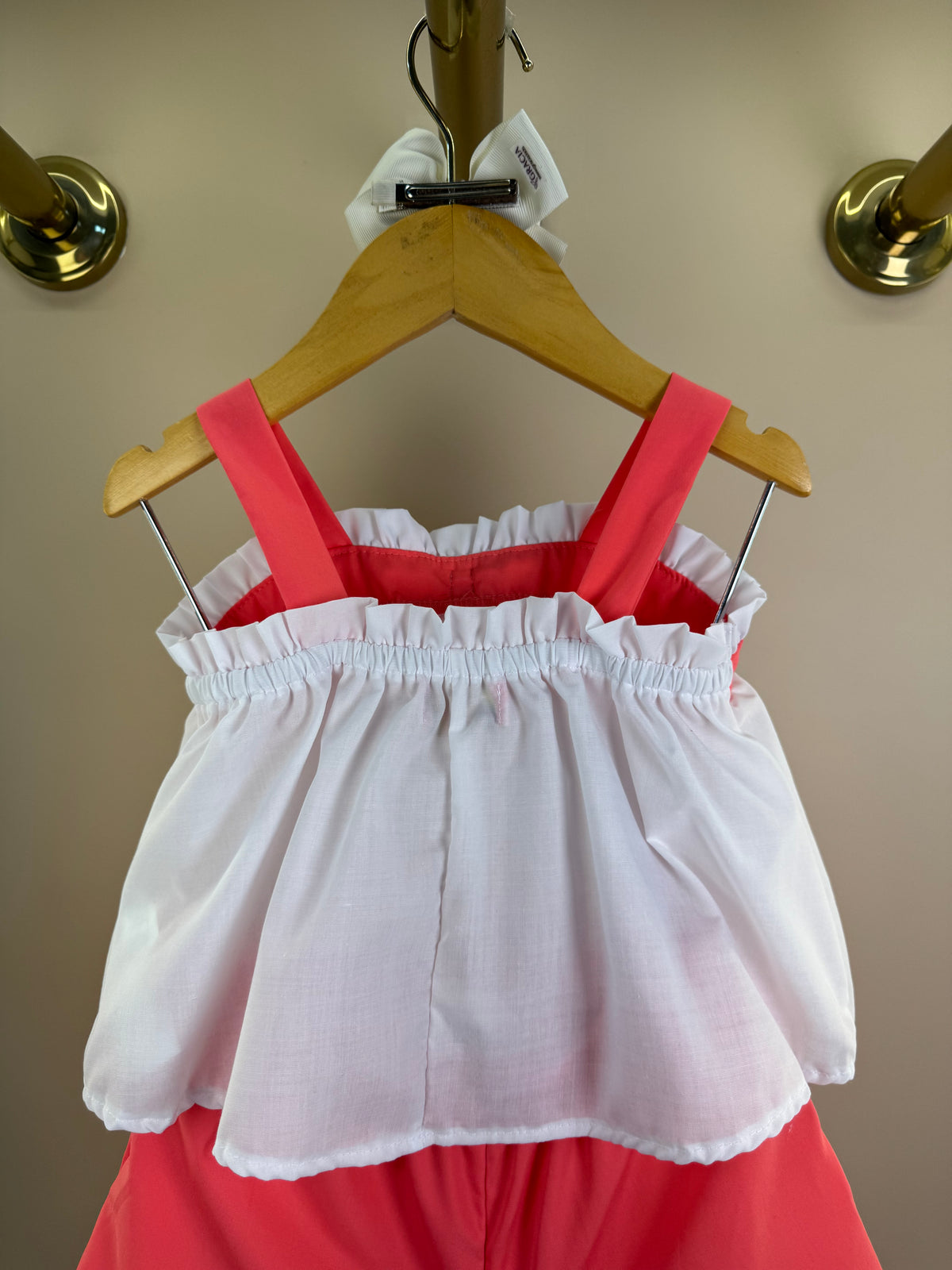 Conjunto Infantil Blusa Bordado Laço Maxxi e Shorts Rosa - Mon Sucré