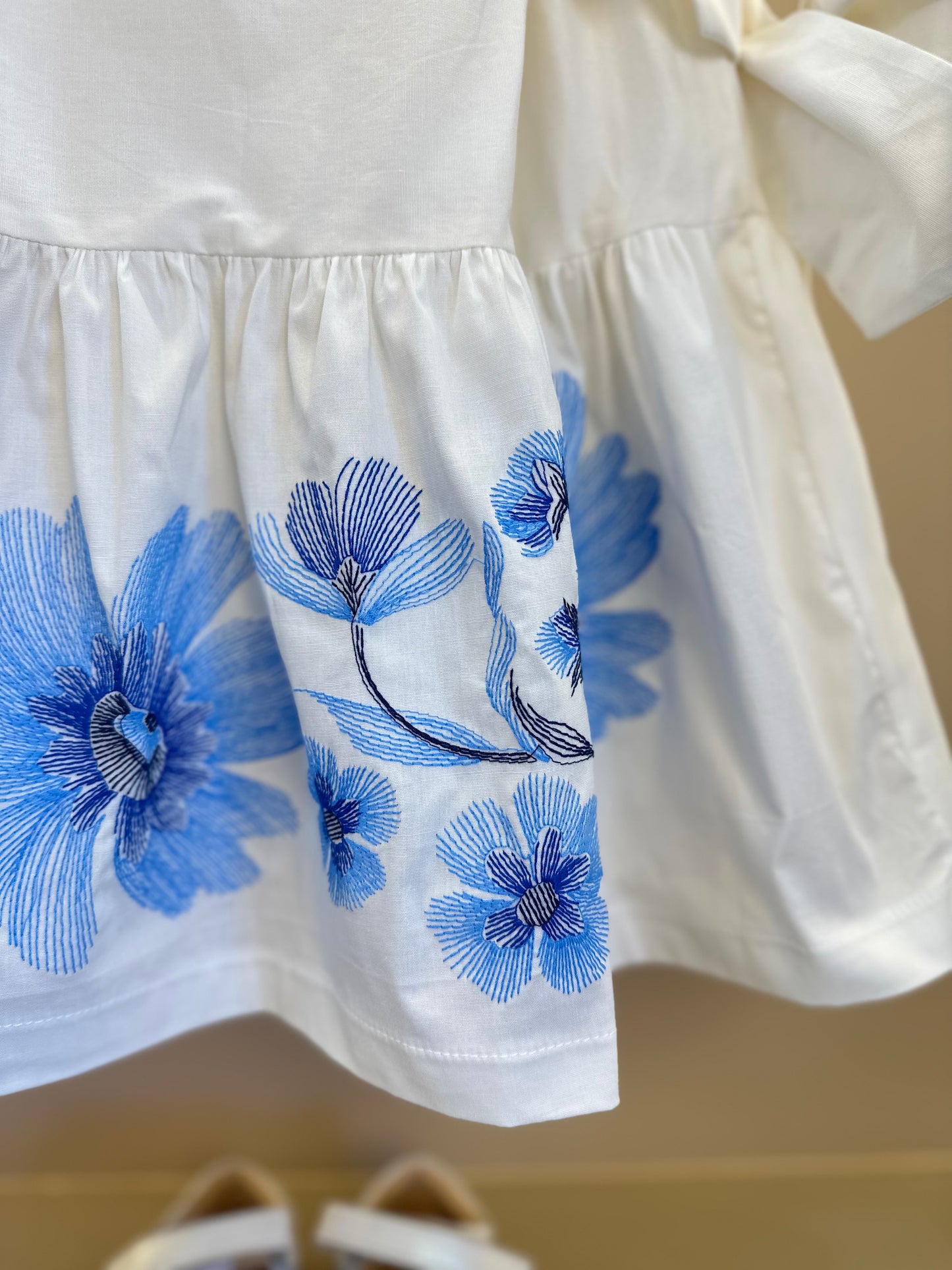 Vestido Infantil Flores Azuis - Animê
