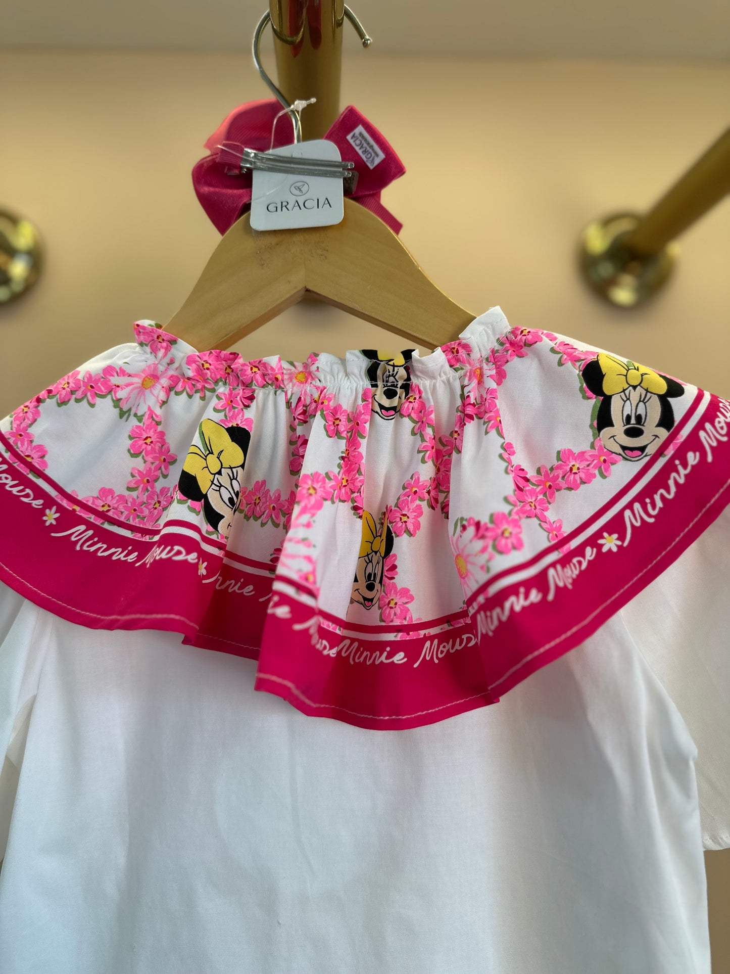 Camisa Infantil Maxi Gola Minnie - Animê