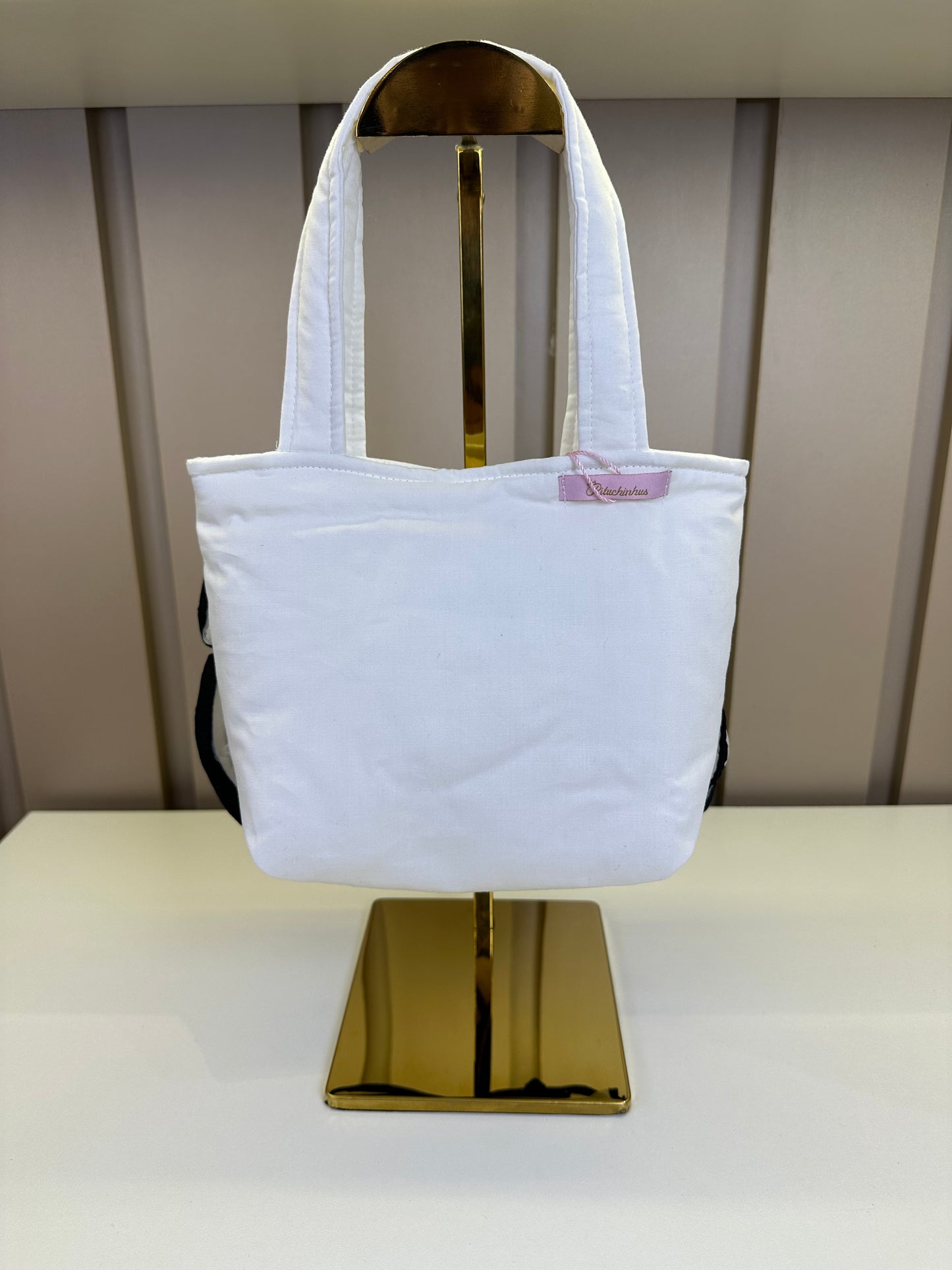 Bolsa Infantil Puffer FloresTule Off White - Pituchinhus