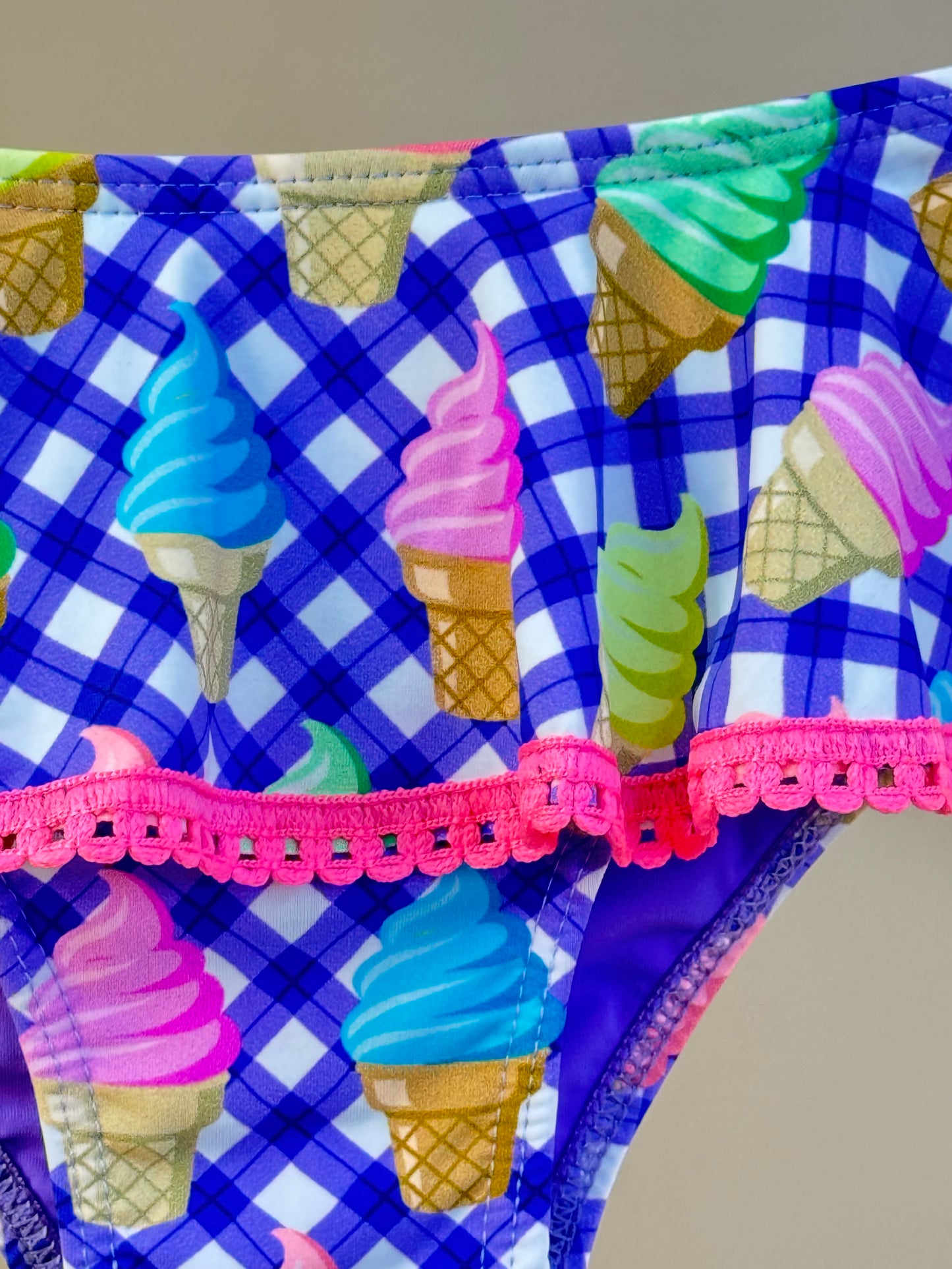 Biquíni Infantil Cropped ML Bianca Ice Cream - Siri Kids