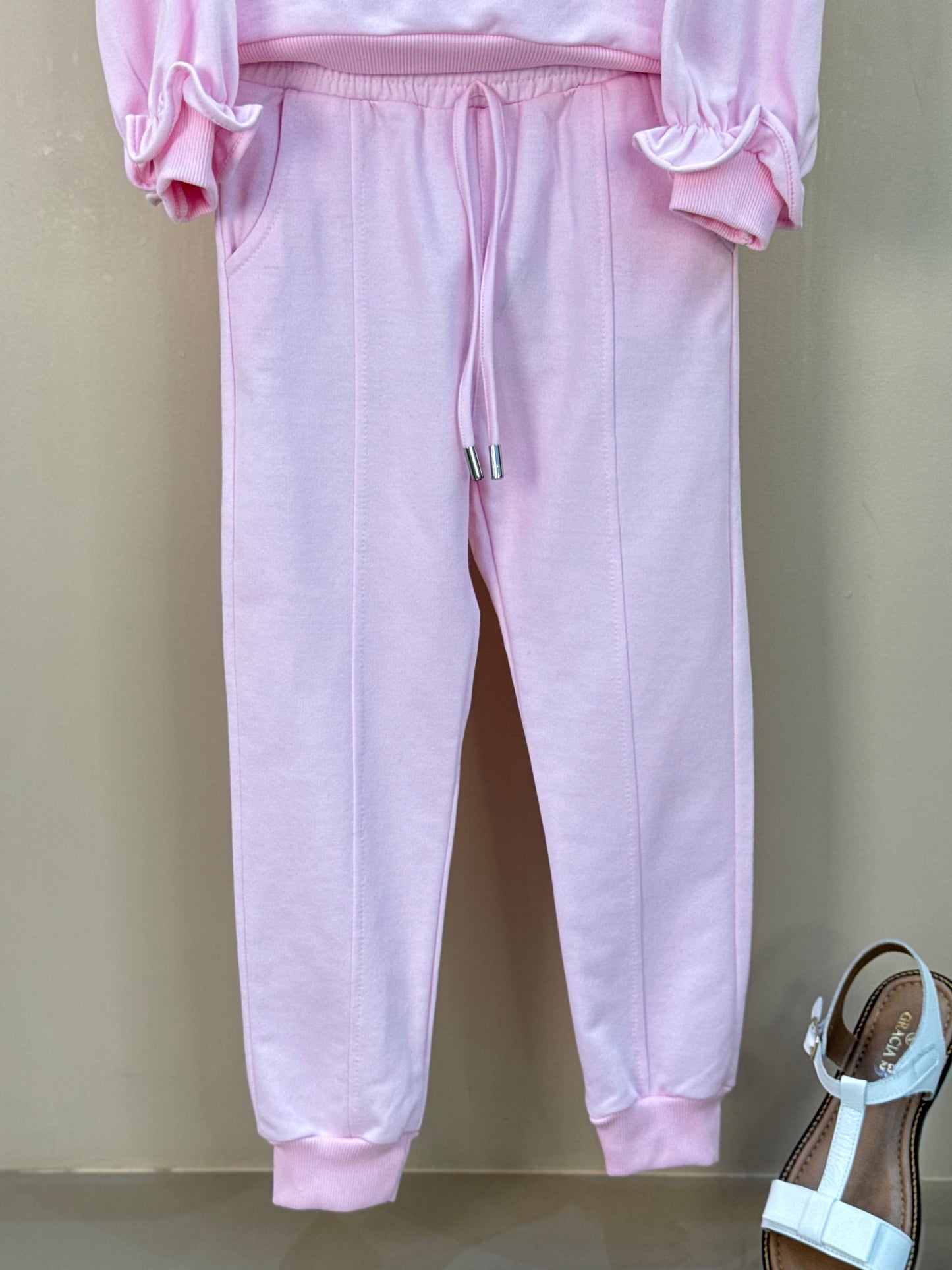 Conjunto Infantil Blusa e Calça Comfy com Ursinhos Rosa - Gabriela Aquarela