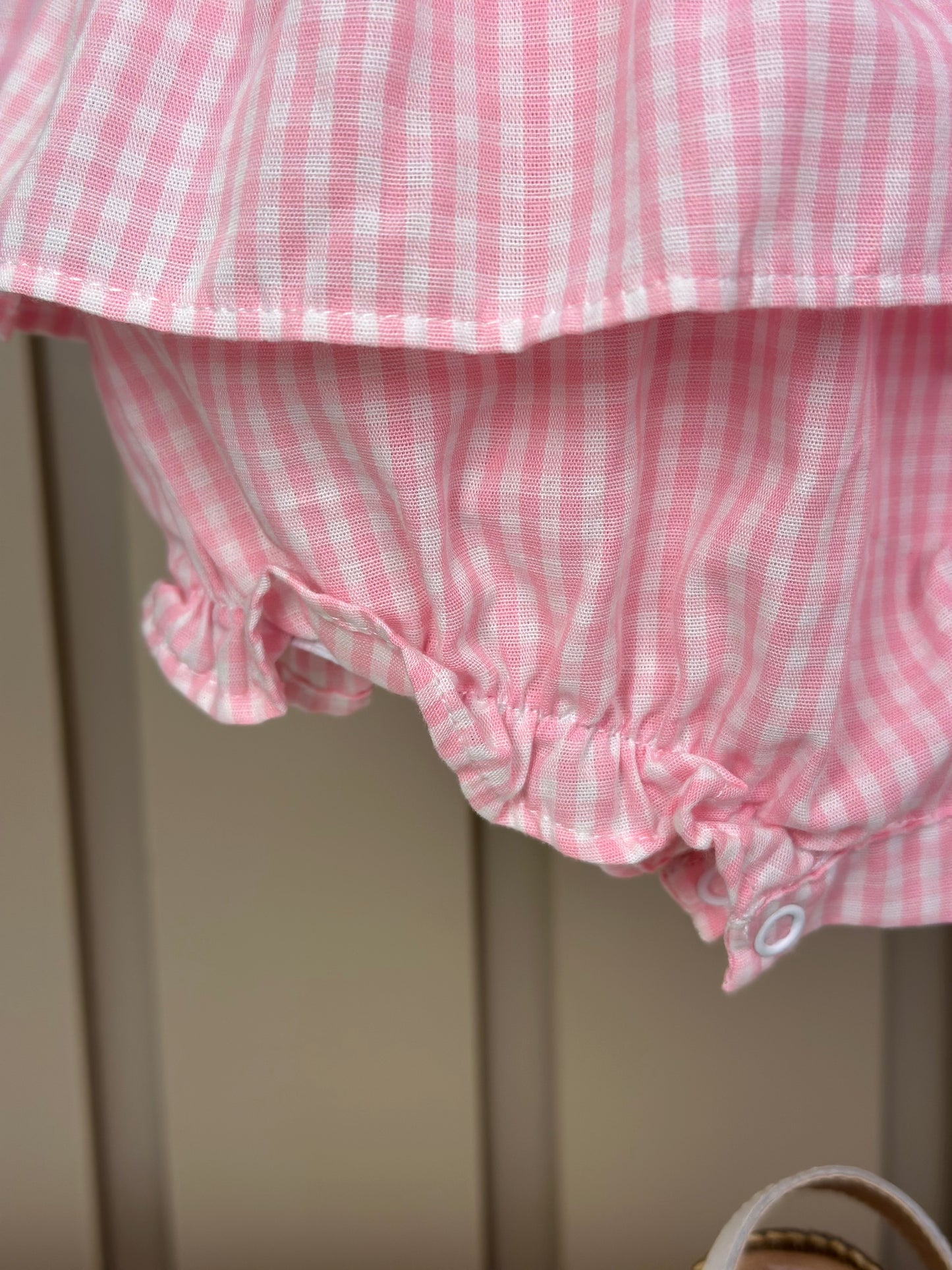 Pimpão Bebê Clássico Babadinhos Bordado Flores Rosa - Roana