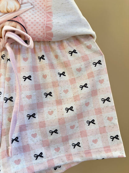 Pijama Infantil Blusa York Dream e Shorts Lacinhos - Infanti