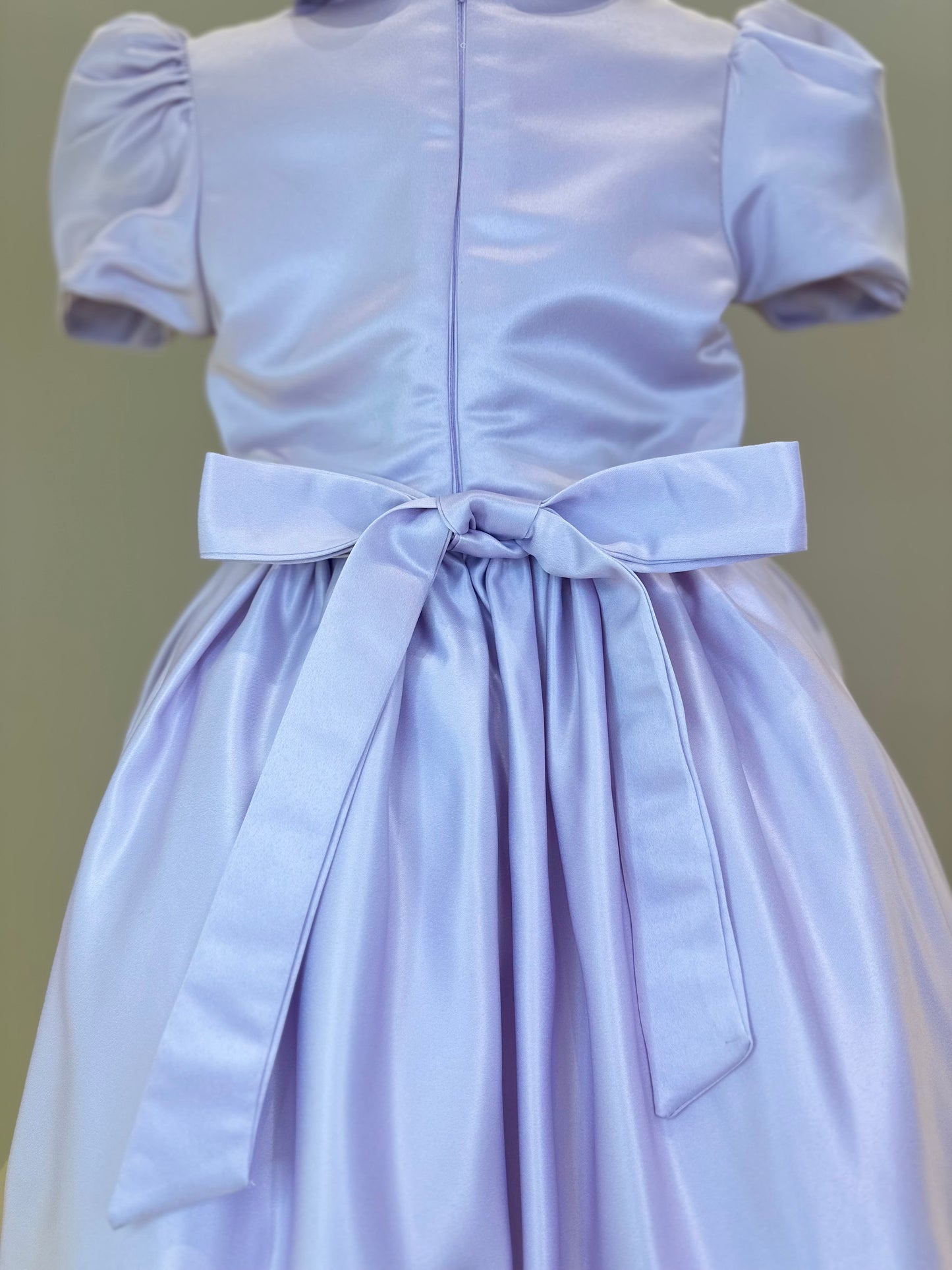 Vestido Infantil Bordados Rococó Francês Lilás - Mio Bebê