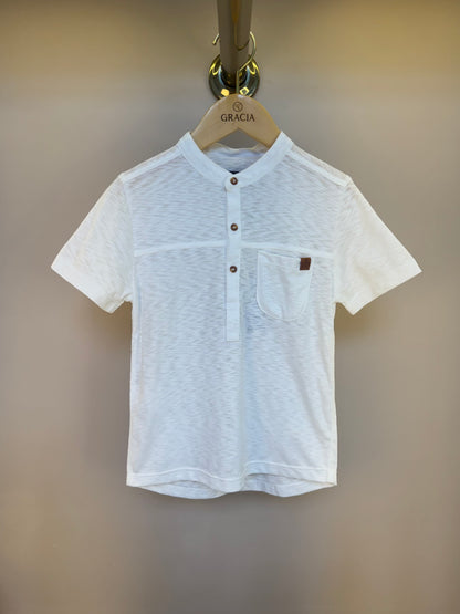 Camisa infantil flamê com gola padre - Dame