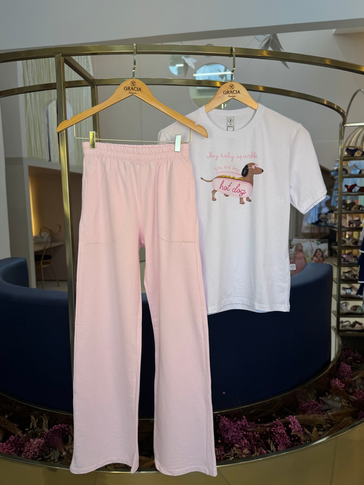 Conjunto Teen Camisa Oversized e Calça Wide Leg - Two In