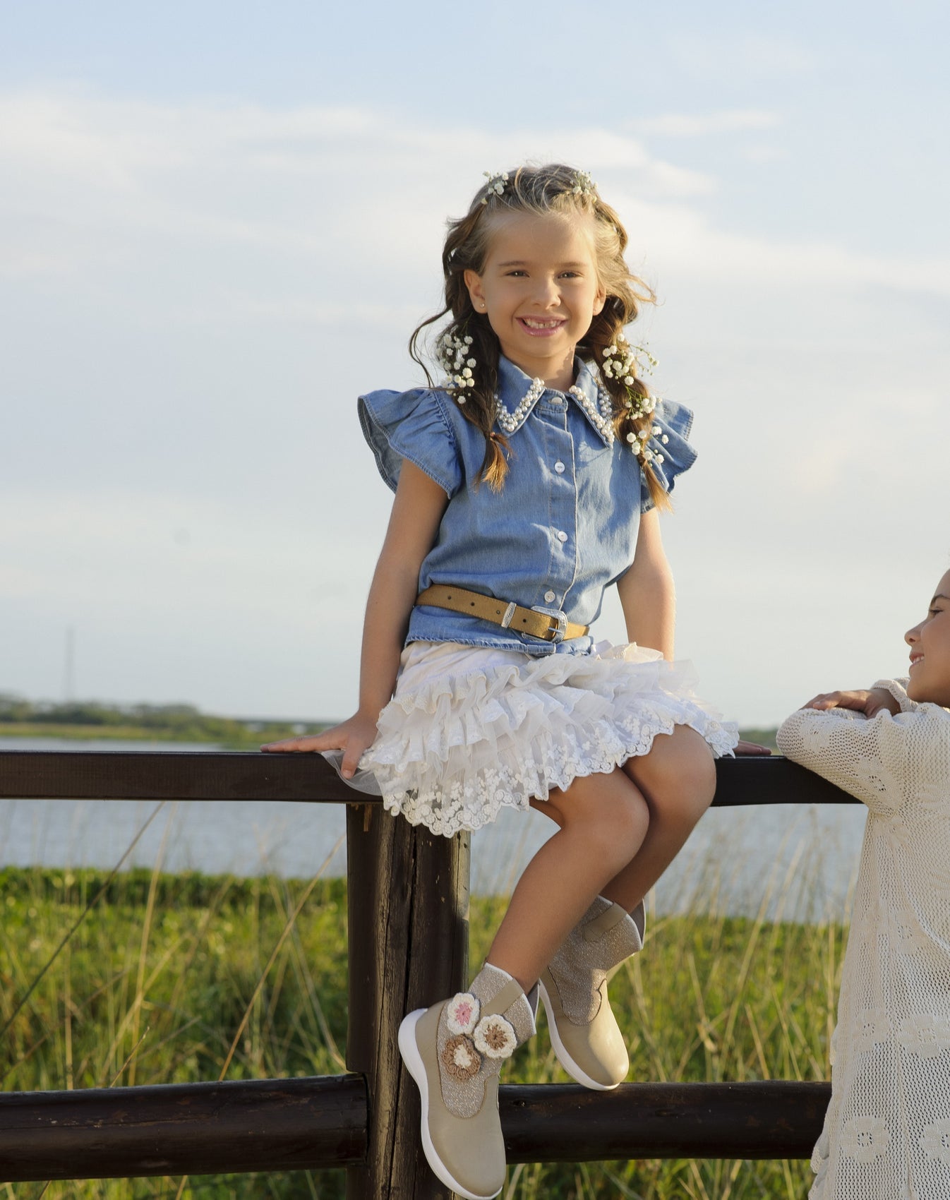 Saia-shorts Infantil Conceito Mix de Babados - Pituchinhus