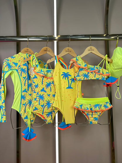 Maiô Infantil Talita Strass Tropical - Siri Kids