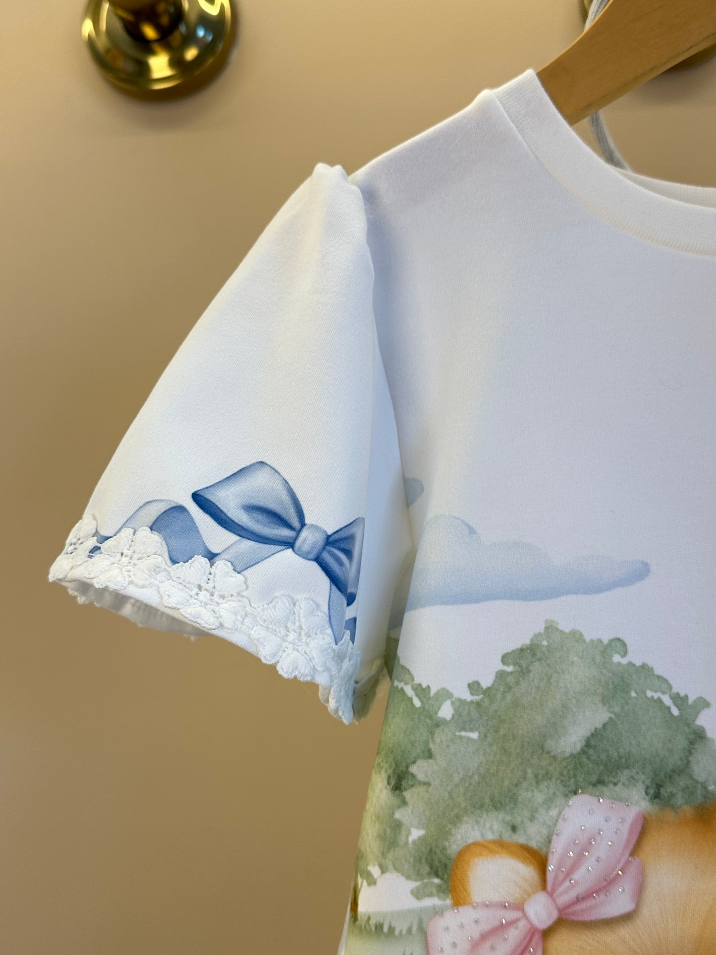 Vestido Infantil Trapézio Spitz Azul  - Infanti