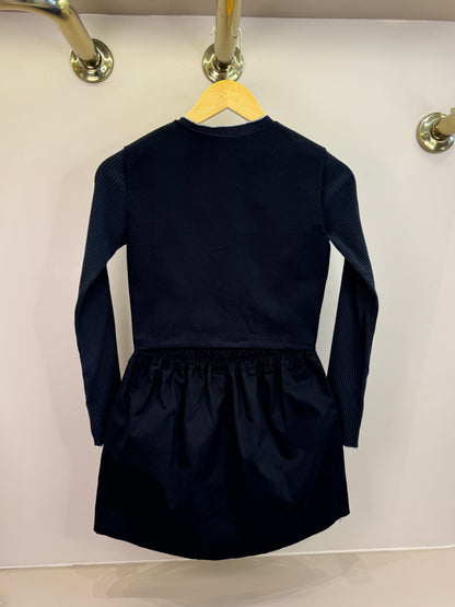 Conjunto Teen Blusa Canelada com Colete de Sarja Preto e Saia-Shorts Teen Sarja Strass Preto - Two In