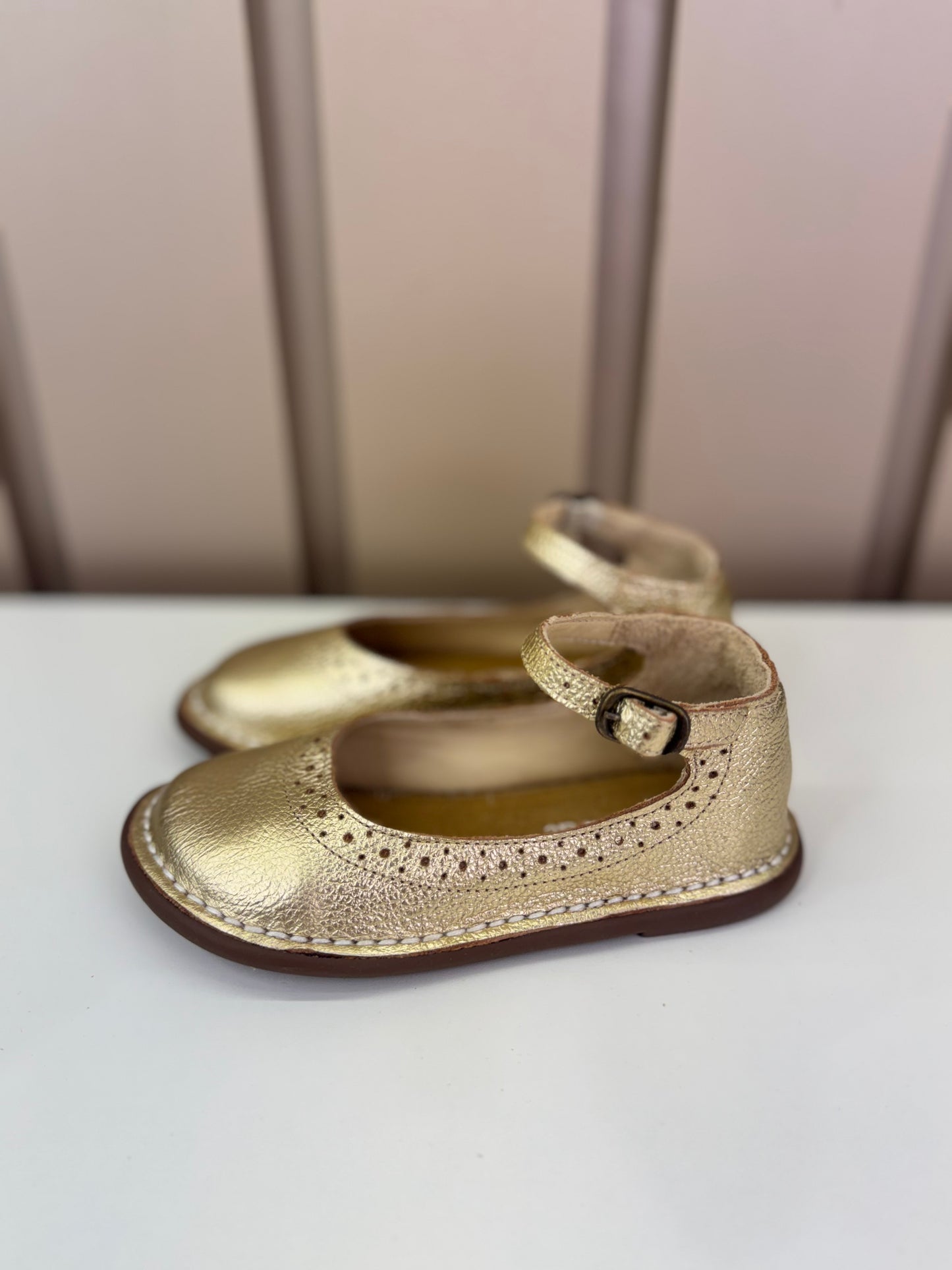 Sapato Infantil Patinete Doré - Petit Cheval