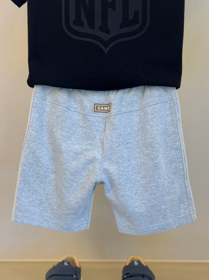 Conjunto Infantil Camiseta Algodão Jogador NFL e Bermuda Packers NFL Cinza - Dame