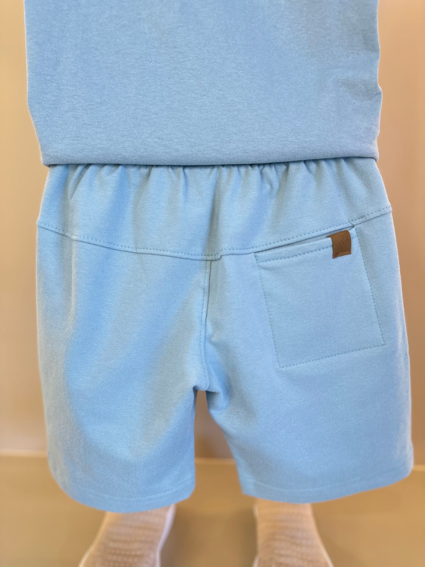 Conjunto Infantil Camiseta Algodão Teddy Conversível Malibu e Bermuda Básica Moletom Algodão Malibu - Dame