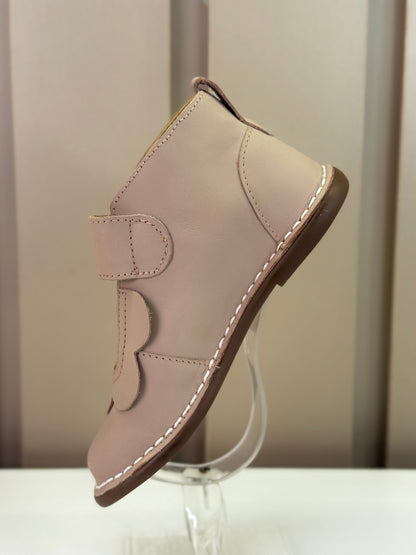 Bota Infantil Couro Bem-Me-Quer Rose - Petit Cheval