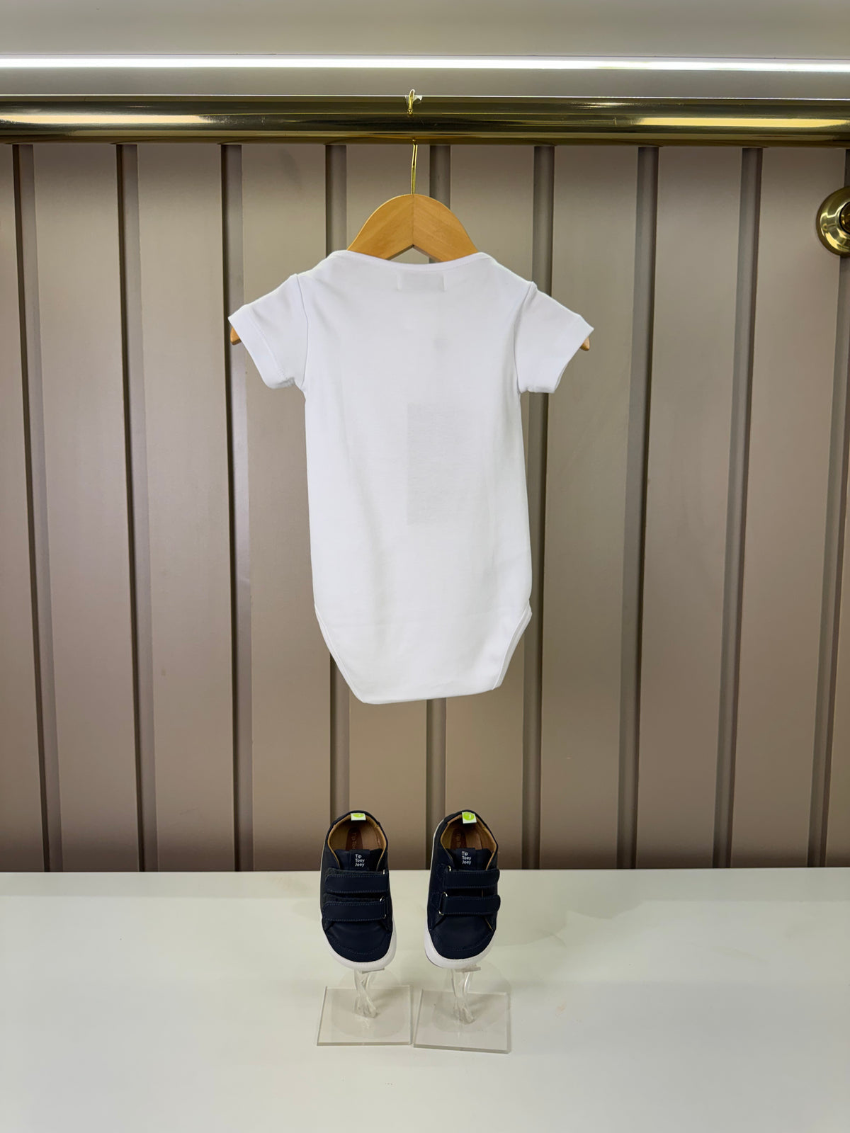 Body Bebê Algodão Egipcio Teddy Boia Branco - Dame